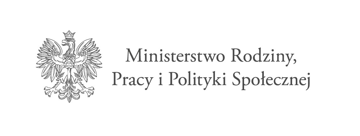 Logo Ministerstwa Rodziny pracy i polityki społecznej.